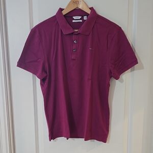 Calvin Klein Deep Red Polo Shirt